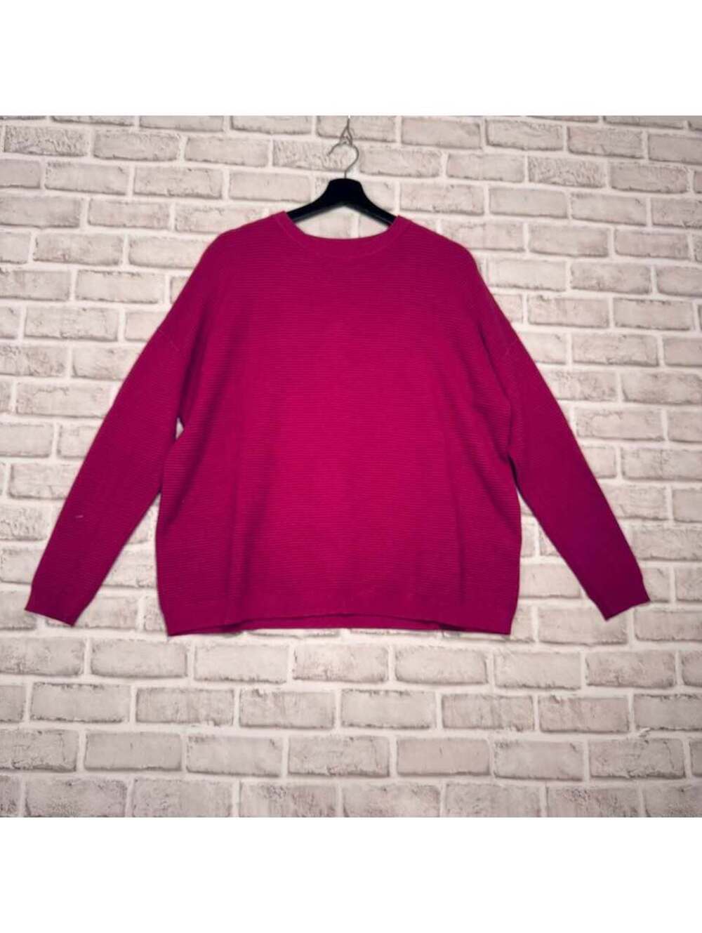 Twik Loose Ottoman Sweater Pink Women's M